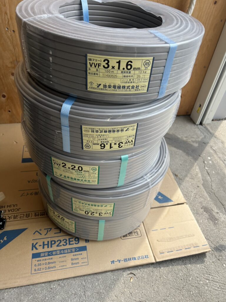 弥栄電線　VVF電線　ケーブル　大人気　平形